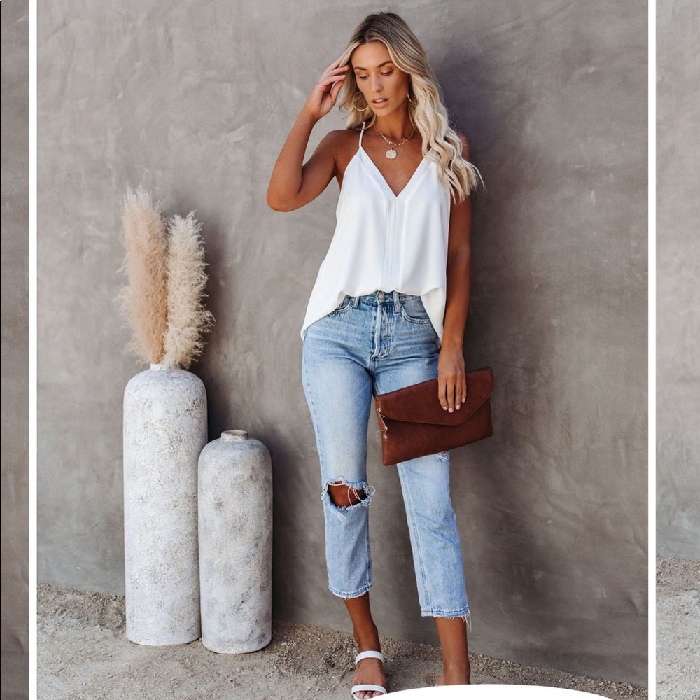 COPY - Racerback Tank - White